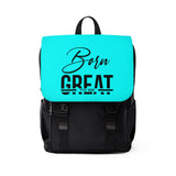 Born To Be Great Cyan Backpack