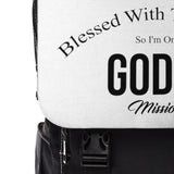 Blessed With The Vision White Backpack