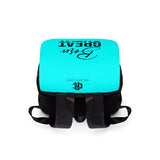 Born To Be Great Cyan Backpack