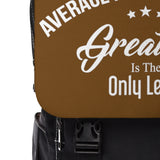 Average Is Unacceptable Brown Backpack