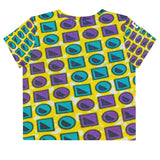 Bircle Yellow Crop Tee