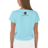 Relentless Commitment Icy Blue Crop Tee
