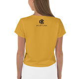 Relentless Commitment Gold Crop Tee