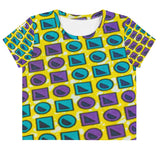 Bircle Yellow Crop Tee