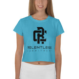 Relentless Commitment Electric Blue Crop Tee