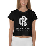 Relentless Commitment Black Crop Tee