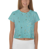 Tilleul Teal Crop Tee