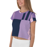 Keep Me In Line Purple Crop Tee
