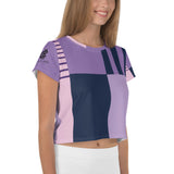 Keep Me In Line Purple Crop Tee