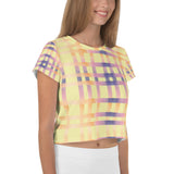 Pin Stripe Alabaster Crop Tee