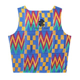 Kerulean Kente Crop Top Tank