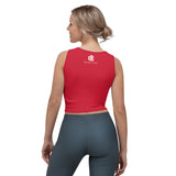 Relentless Commitment Crimson Crop Tank Top