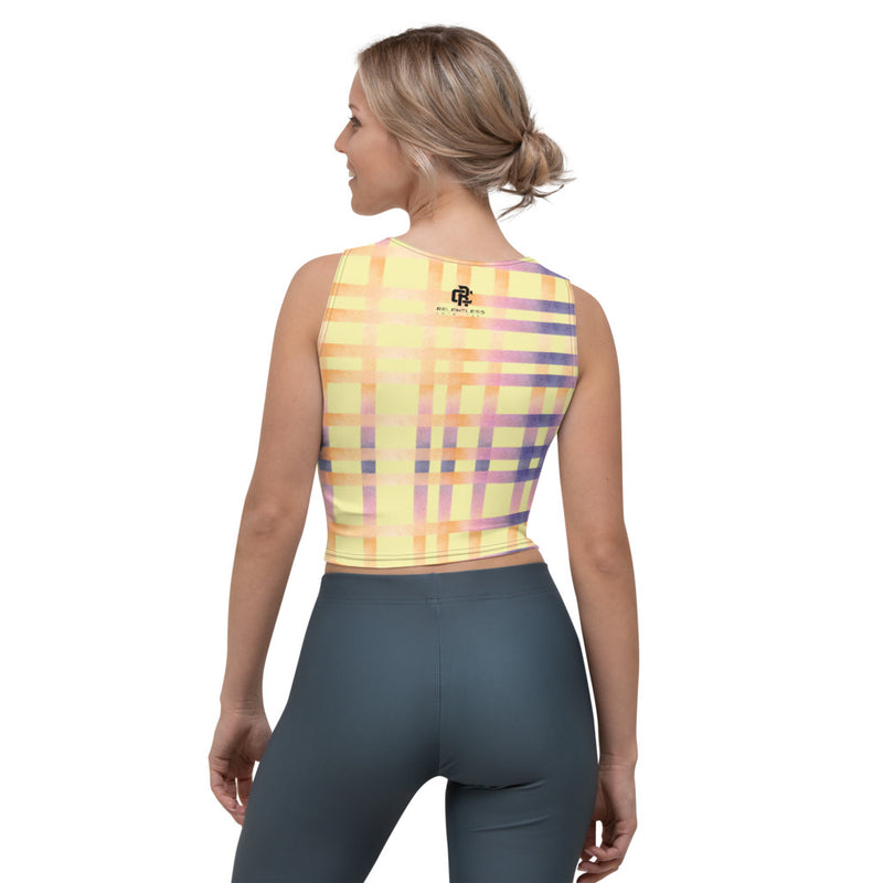 Pin Stripe Alabaster Tank Crop Top