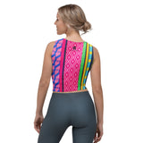 Carnation Kente Crop Tank Top