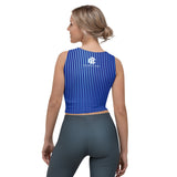 Beauty In The Blue Crop Tank Top