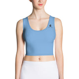 Relentless Commitment Powder Blue Crop Tank Top