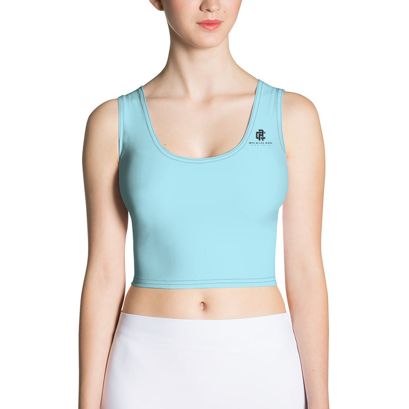 Relentless Commitment Icy Blue Crop Tank Top