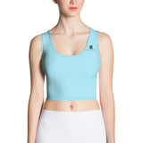 Relentless Commitment Icy Blue Crop Tank Top