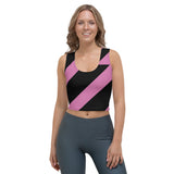 Black Lightning Crop Tank Top