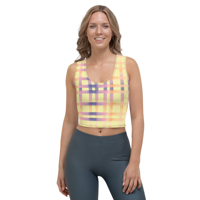 Pin Stripe Alabaster Tank Crop Top