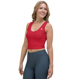 Relentless Commitment Crimson Crop Tank Top