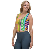 Carnation Kente Crop Tank Top
