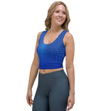 Beauty In The Blue Crop Tank Top