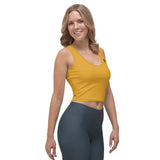 Relentless Commitment Gold Crop Tank Top