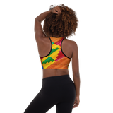 Mooi Motherland Kente Padded Sports Bra