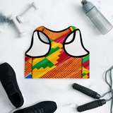 Mooi Motherland Kente Padded Sports Bra
