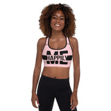 Happily Me Padded Sports Bra - Pink