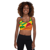 Mooi Motherland Kente Padded Sports Bra