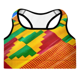 Mooi Motherland Kente Padded Sports Bra