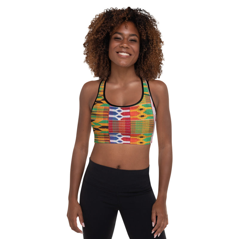 Kente Dae Padded Sports Bra
