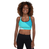 Aqua Arrows Padded Sports Bra