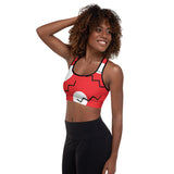 Drawing Circles Around Me Padded Sports Bra