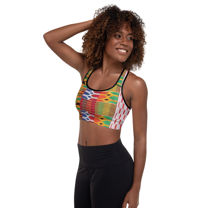 Kente Dae Padded Sports Bra