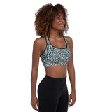 Cheetah Teal Zeal Padded Sports Bra