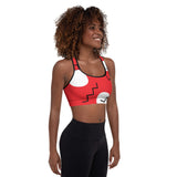 Drawing Circles Around Me Padded Sports Bra