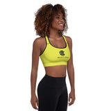 Relentless Commitment Neon Yellow Padded Sports Bra
