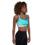 Aqua Arrows Padded Sports Bra