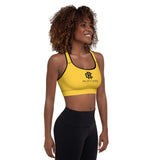 Mustard Mauve Padded Sports Bra
