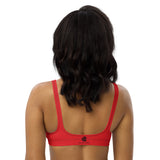Relentless Commitment Cardinal Red Sports Bra Top