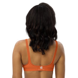 Relentless Commitment Orange Bikini Sports Bra
