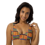 Kente Aso Padded Bikini Top