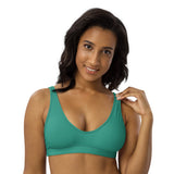Teal Bikini Sports Bra