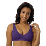 Relentless Commitment Deep Purple Sports Bra Top