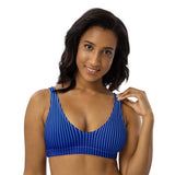 Beauty In The Blue Bikini Sports Bra