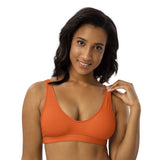 Relentless Commitment Orange Bikini Sports Bra