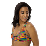 Kente Aso Padded Bikini Top